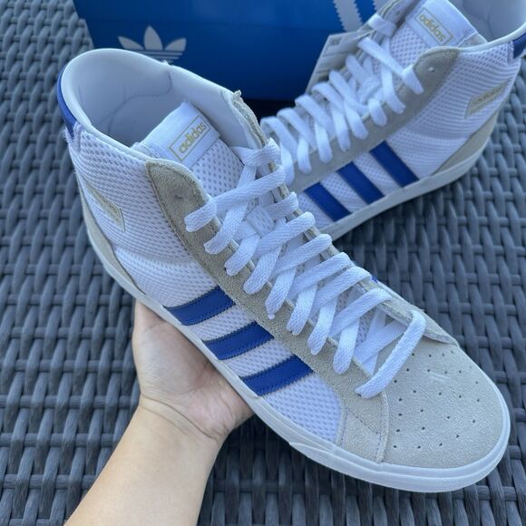 Adidas Basket Profi White Royal Blue Men\'s Athletic Shoes FW3112 main image 6